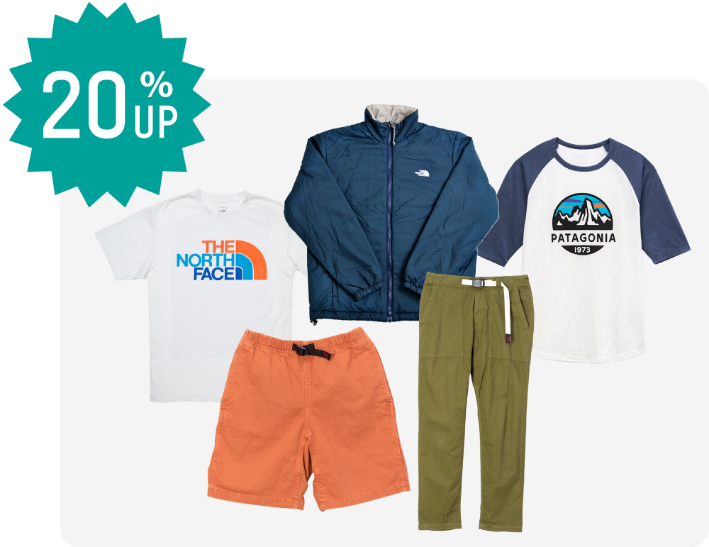 アウトドアブランド買取20%UP