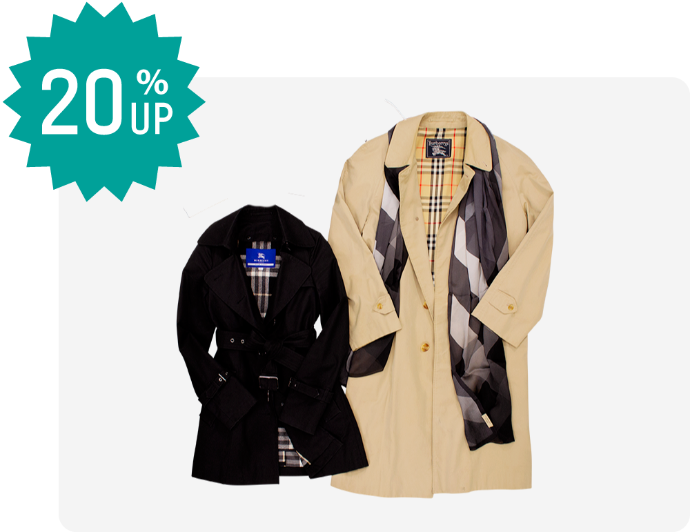 BURBERRYトレンチコート買取20%UP