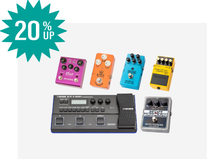 エフェクターの買取価格20%UP