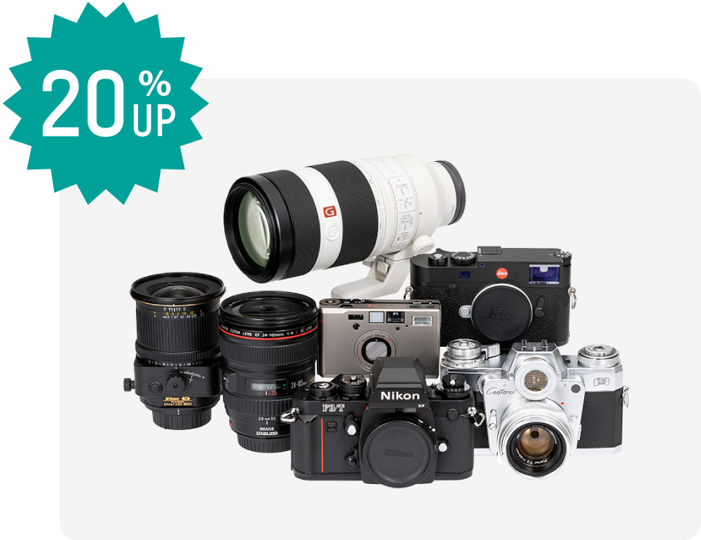 カメラ・カメラレンズの買取価格20%UP