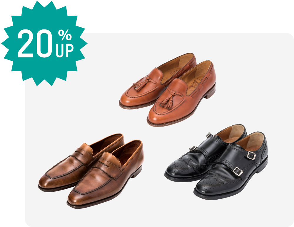 ローファーの買取20％UP