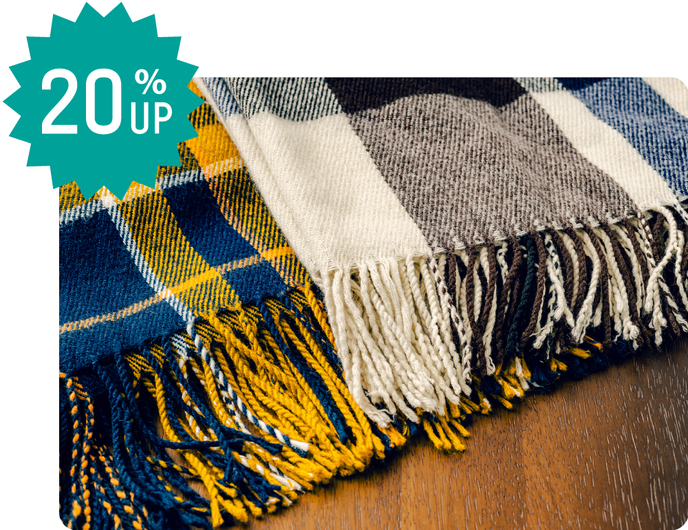 マフラー＆ストール買取20％UP